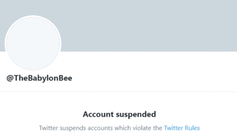 Welp. Now Twitter Is Going After The Babylon Bee