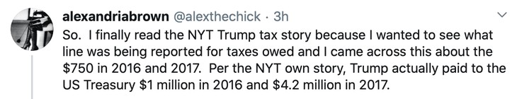 Trump Paid Millions in Taxes