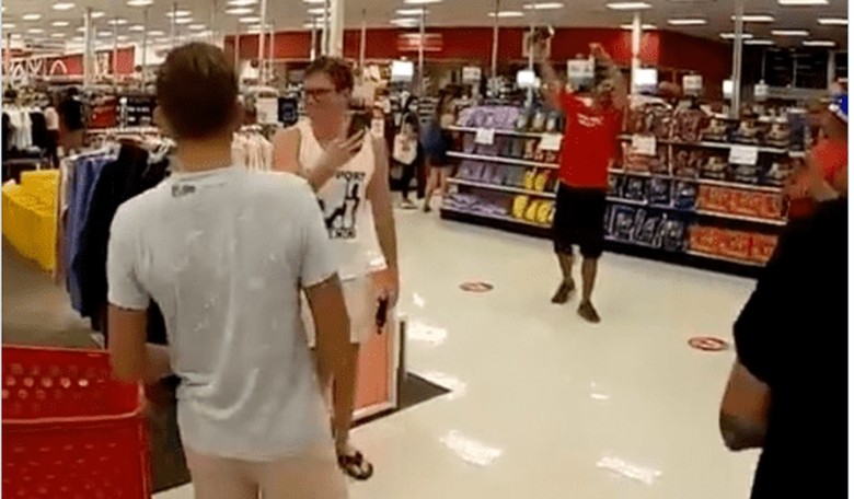 Fed-Up Citizens Alert: Anti-Mask Flash Mob Hits a Target