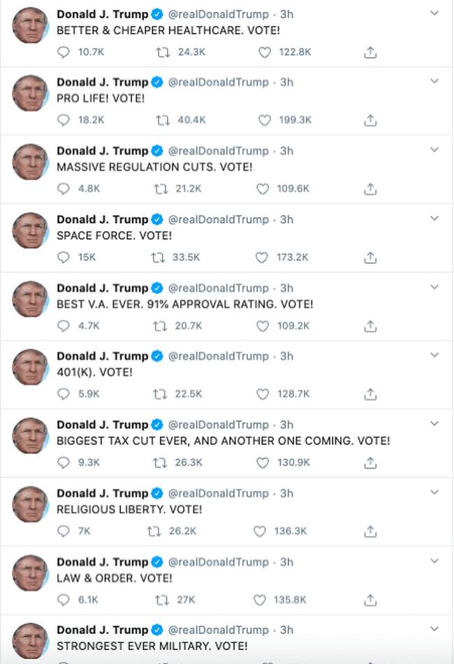 Trump reasons for reelection