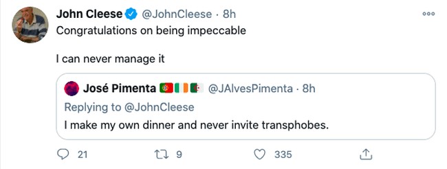 John Cleese impeccable