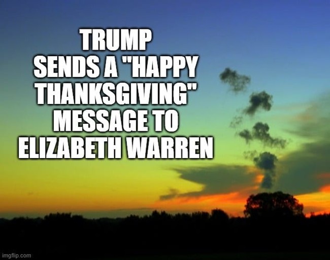 Trump Warren Thanksgiving