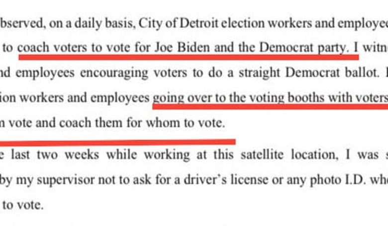 Lawsuit: Poll Workers Allege Voter-Coaching, Backdating, Cheating Occurred in Detroit Election Centers