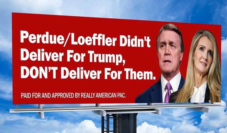 Well Done, Everyone: Left-Wing PAC Crowdfunds Georgia Billboards to Divide Republicans