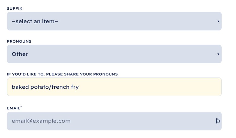 Biden White House Website Asks for Preferred Pronouns in Contact Form