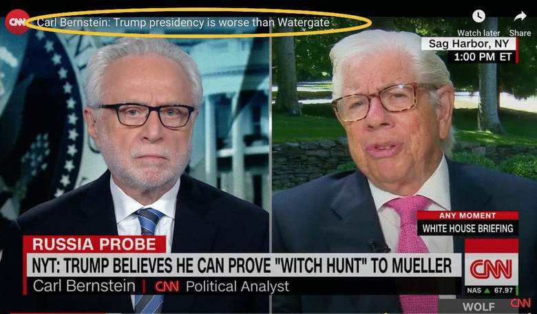 Solve the Puzzle: Carl Bernstein Says Trump's Latest Is  W _ R S E  --   T H _ N --   W A T E R G A  _ E