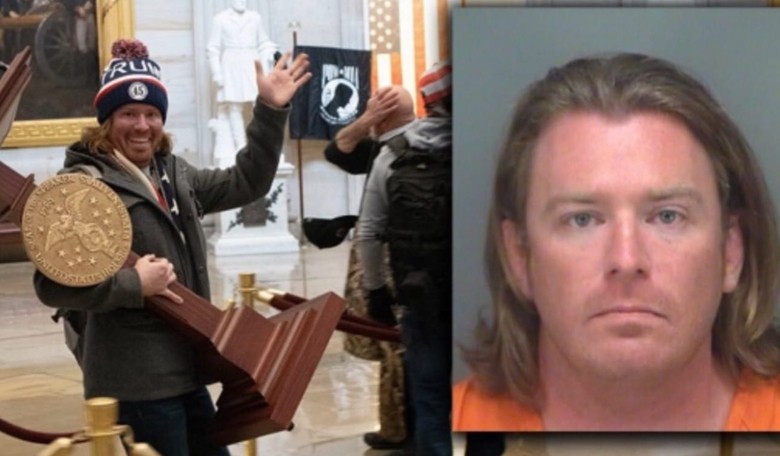 Florida Man Who Stole Nancy Pelosi's Podium in Capitol Siege Is Arrested and Charged