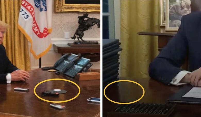 Rampant Speculation Over How Biden Will Replace the Mysterious Red Button Suddenly Missing From Oval Office
