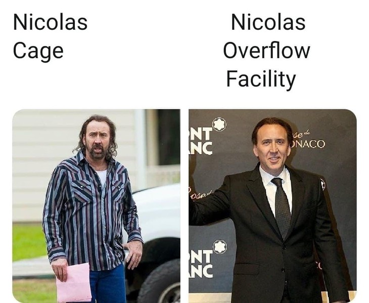Nic Cage or Overflow Facility