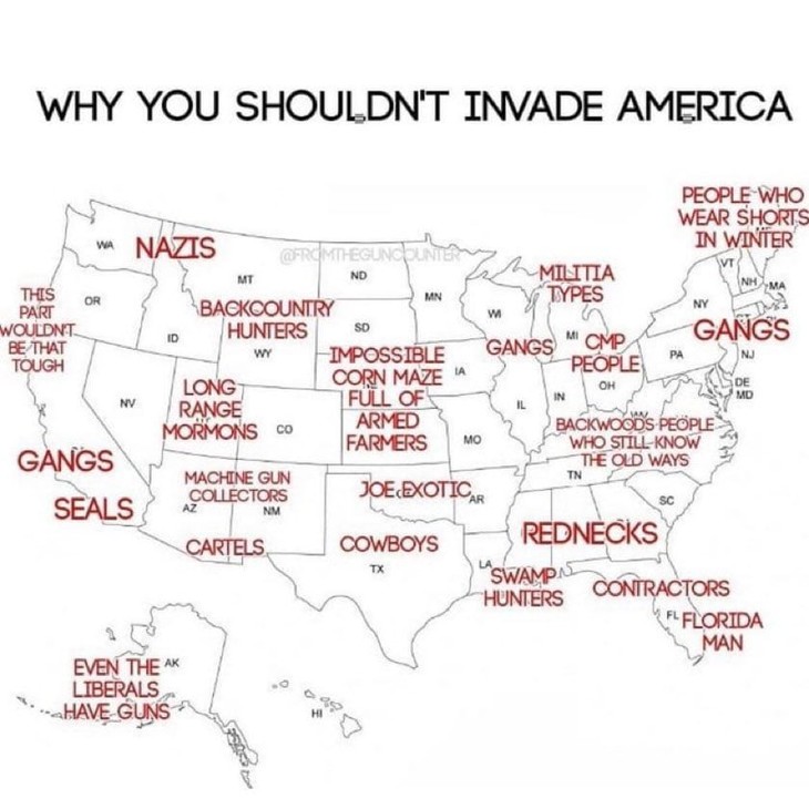 Why You Shouldn't Invade America