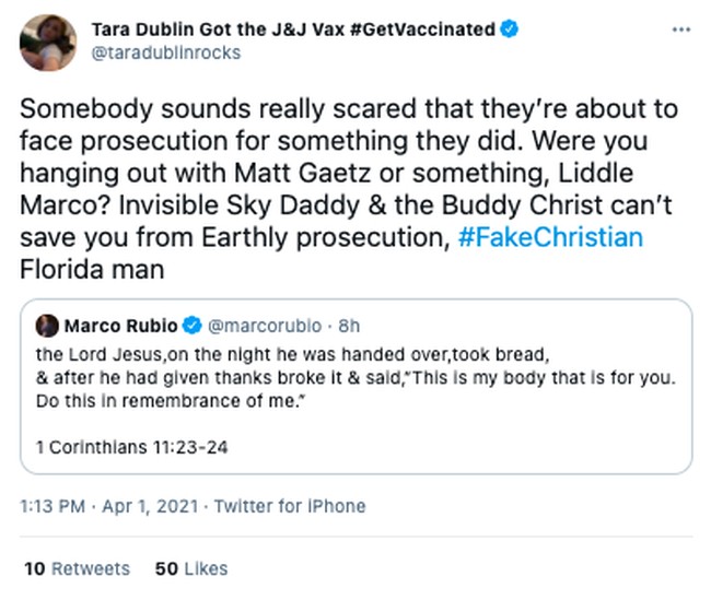 Marco Rubio Bible Fake Christian