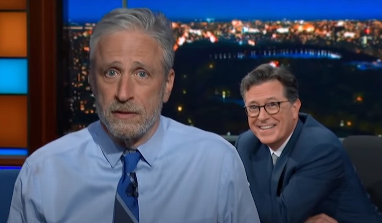 [WATCH] Jon Stewart Tells the Truth About the Wuhan Virus and There's Nothing a Horrified Stephen Colbert Can Do to Stop Him