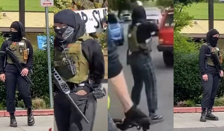 Police Investigate Portland Antifa and BLM Armed Militants Who Blocked Traffic in Armed Checkpoint