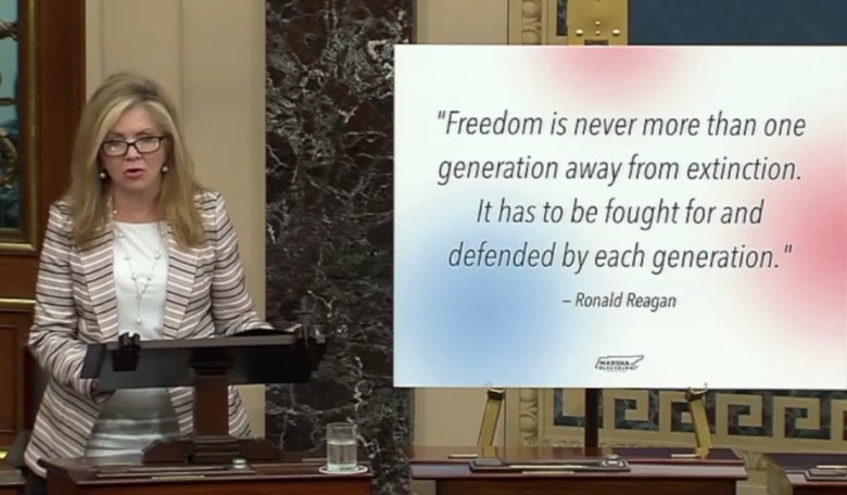 [WATCH] Sen. Marsha Blackburn On Dems' Anti-Freedom 'Perpetual Hysteria'