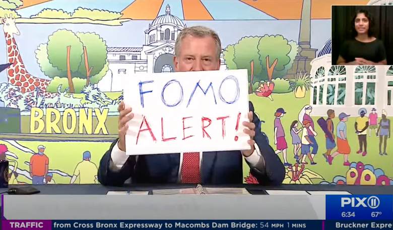 FOMO Alert? Desperate de Blasio Tries to Save NYC with Cringeworthy Slogan