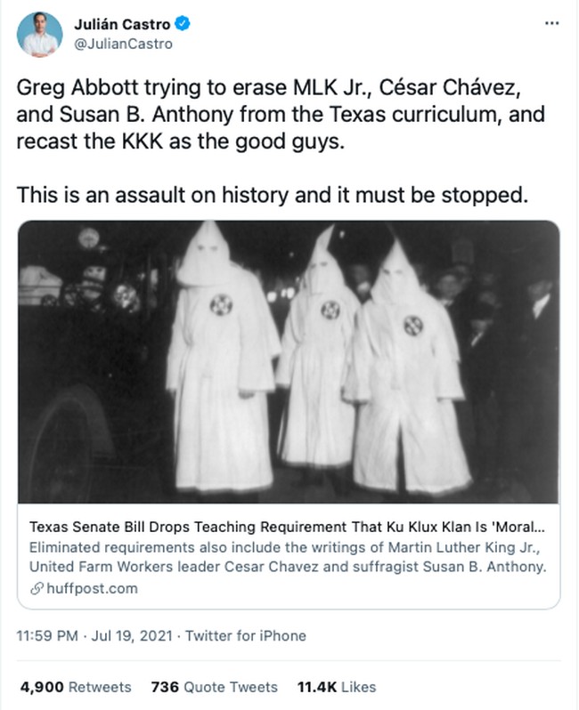 Ku Klux Klan Texas Julian Castro Republicans