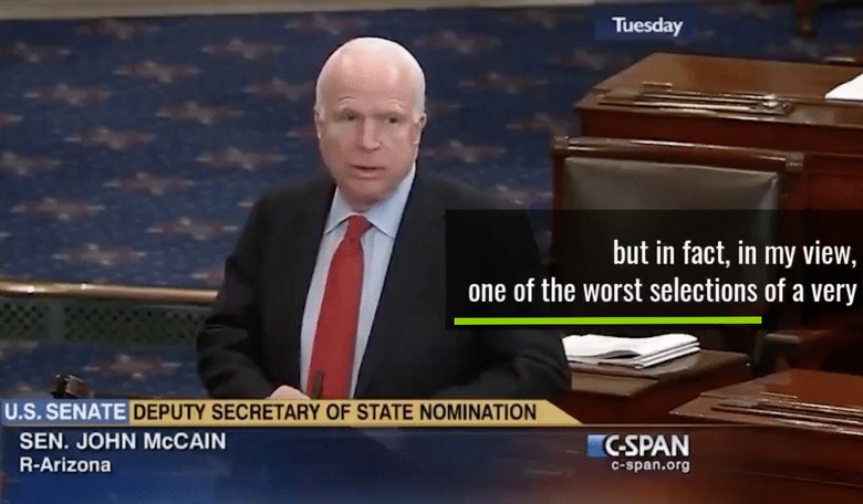 'Dangerous': John McCain's Scorching Message About Biden's Sec. of State in 2014 Show How Right He Was
