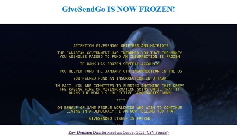 Hackers Crash GiveSendGo, Leak Trucker Donor Names to Help Trudeau 'Follow the Money'