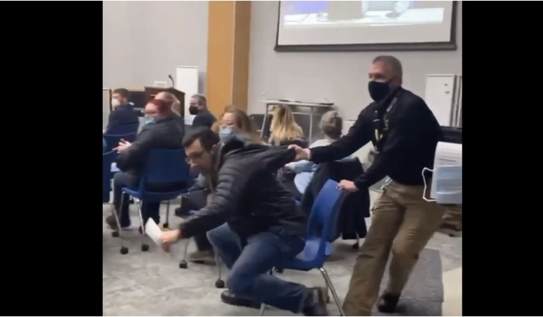 [WATCH] NY Dad Assaulted and Dragged Out of School Board Meeting for Not Wearing Mask