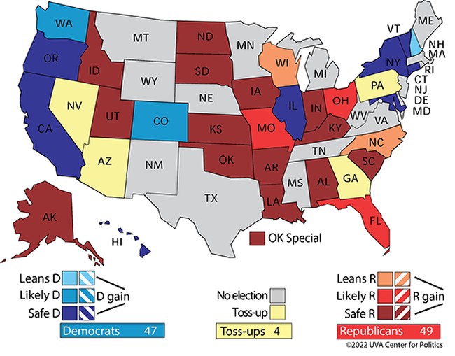Senate Map Favors Republicans