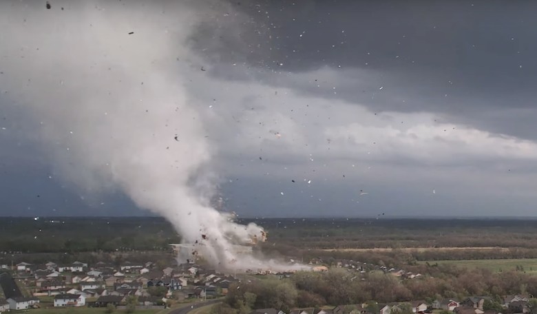 WATCH: Drone Footage Shows Kansas Tornado Destroying Everything in Its Path