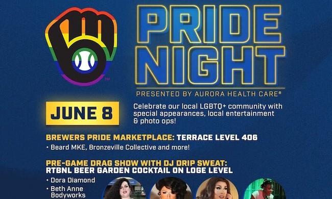 Take Me Out (of the Closet) to the Ball Game: Milwaukee Brewers to Host Drag Queen Night