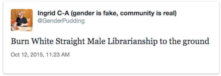Burn Straight White Male Librarianship to the Ground