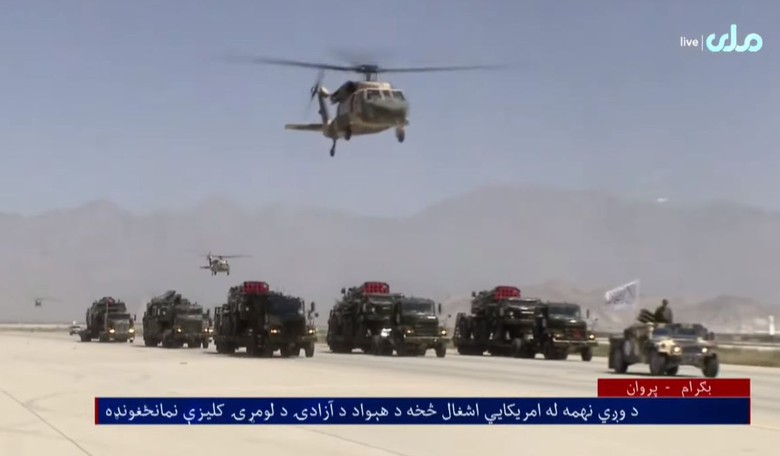 Taliban Celebrates One-year Anniversary of Biden Bug-out With Parade of U.S. Military Assets