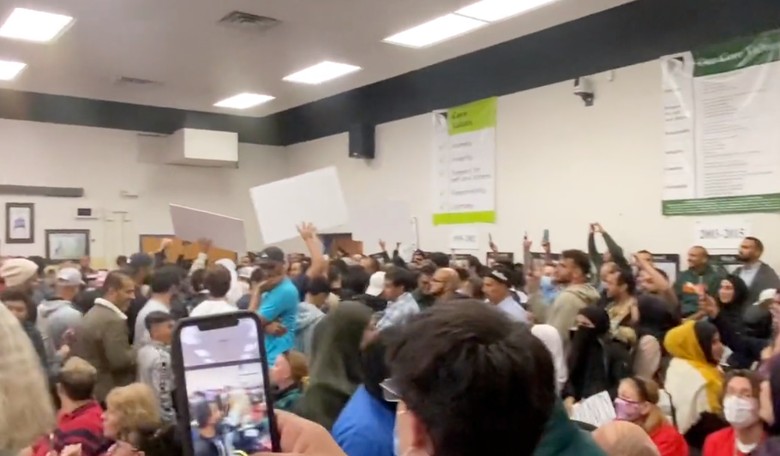 [WATCH] Hundreds of Muslims Shut Down School Board Meeting Over LGBTQ+ Book Controversy