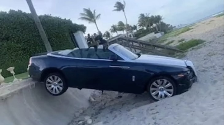 Florida Woman Crashes Rolls