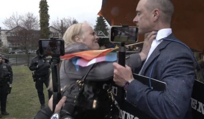 'Billboard Chris' Assaulted at Transgender Day of Visibility Rally While Vancouver Police Stand By and Laugh