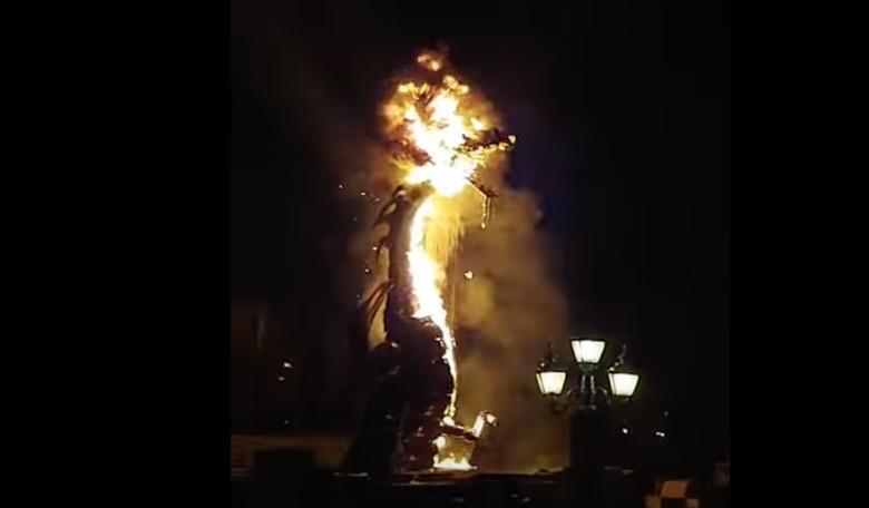 Disneyland Dragon Goes Up in Flames Just Before St. George’s Day