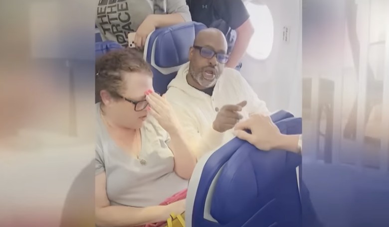 Man on Plane Has Epic Meltdown Over Crying Baby