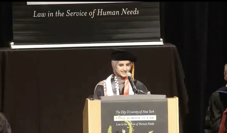CUNY Commencement Speaker Gives Epic Rant Against Israel and Urges 'Revolution' Against 'Capitalism' and 'White Supremacy'