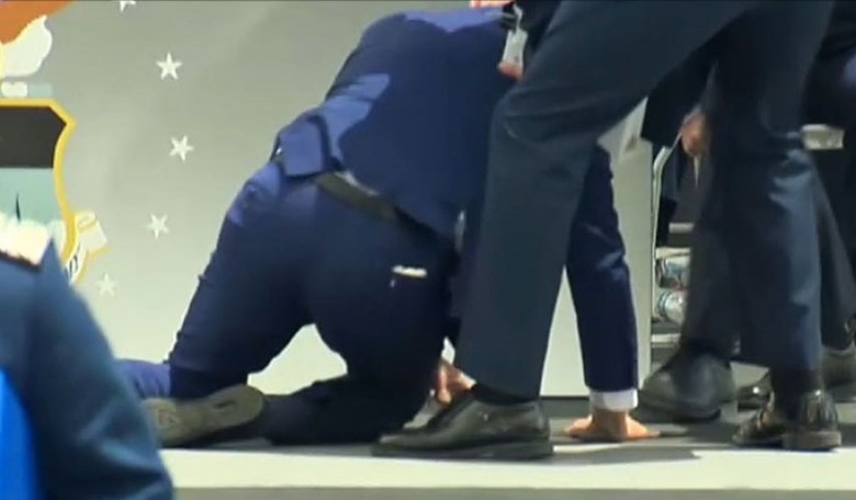 WATCH: Joe Biden Fell Down Again. This Time Was Really Bad.