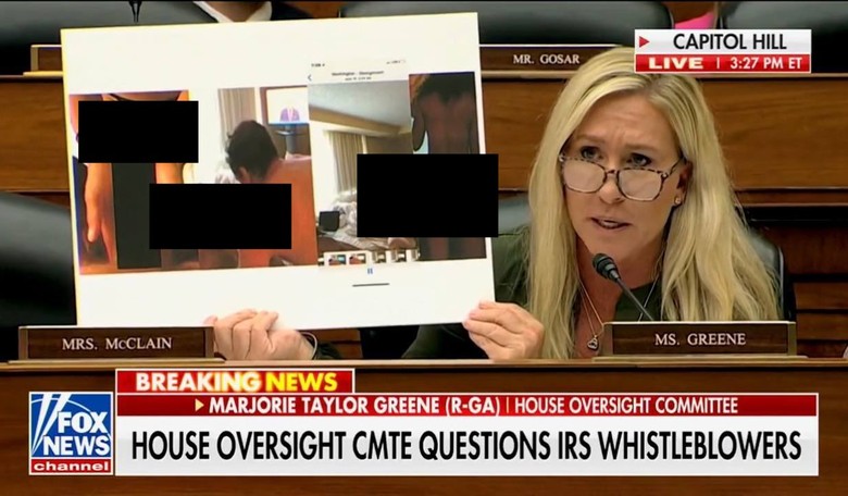 Democrat Reaction to MTG Splaying Hunter's Dirty Laptop Pictures in Public Is Beyond Ironic