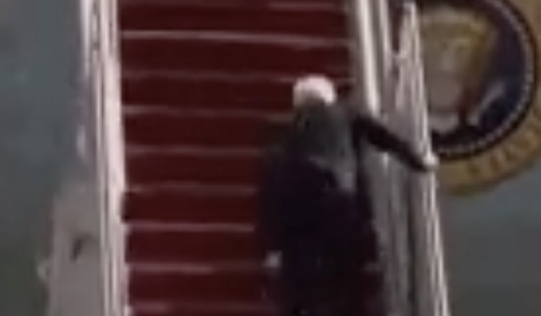 The White House Is Now Hiding Joe Biden's Trips Up and Down Stairs on Air Force One