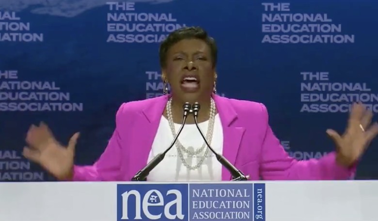WATCH: Teachers' Union President Seemingly Channels Demon, Speaks in Tongues