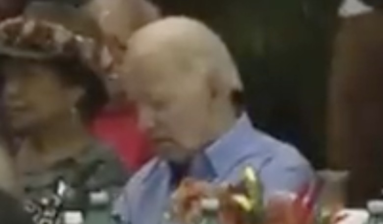 WATCH: 'Empathetic' Biden Appears to Fall Asleep at Gathering for Maui Wildfire Survivors