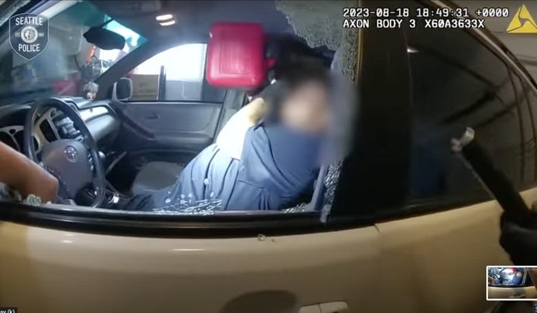 Oh, Seattle! Watch This Wacky Home Invader Guzzle Gasoline as Police Move in to Make Arrest