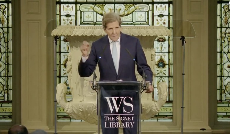 'Climate Change' High Priest John Kerry Declares Virtual War on 'Deniers,' Calls Them 'Inexorable Threat'