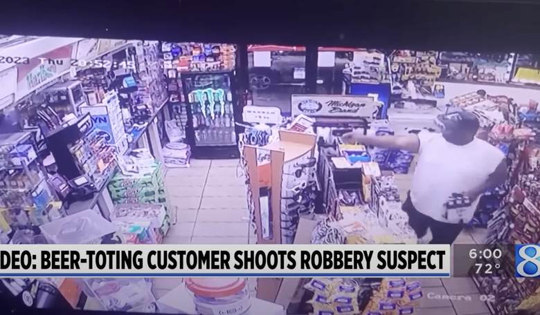 Concealed Carry Hero Holds Onto His 6-Pack While Taking Down Armed Robber