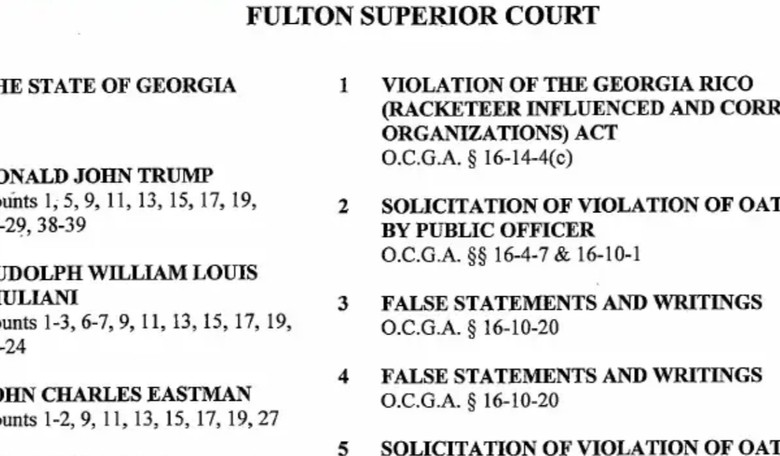 READ: Full Trump Fulton County Indictment Here