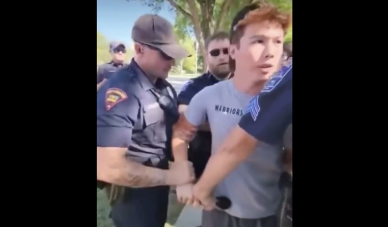 Wisconsin Police 'Acting Like Thugs' Arrest Christians for Preaching at 'Trans' Event Targeting Children