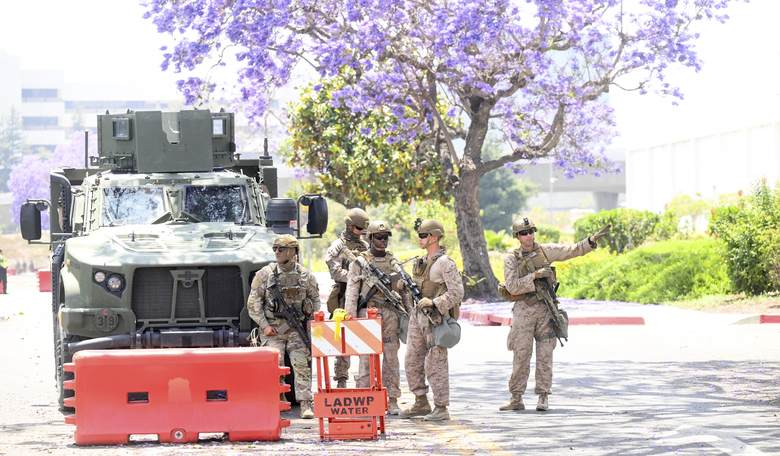 The Marines on the Job in LA Just Showed They're ALL BUSINESS 