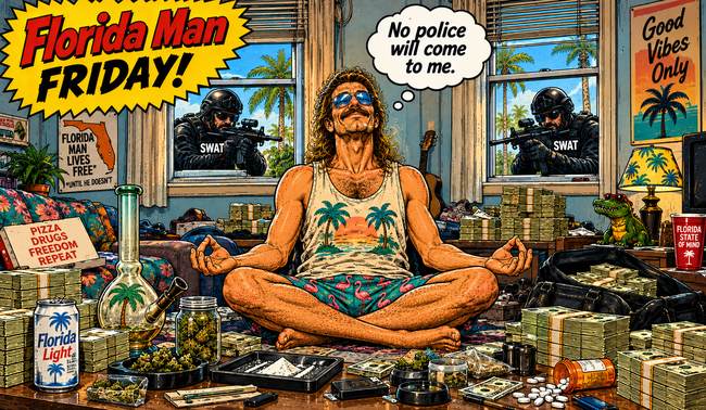 Florida Man Friday: The Power of Positive Thinking vs. SWAT