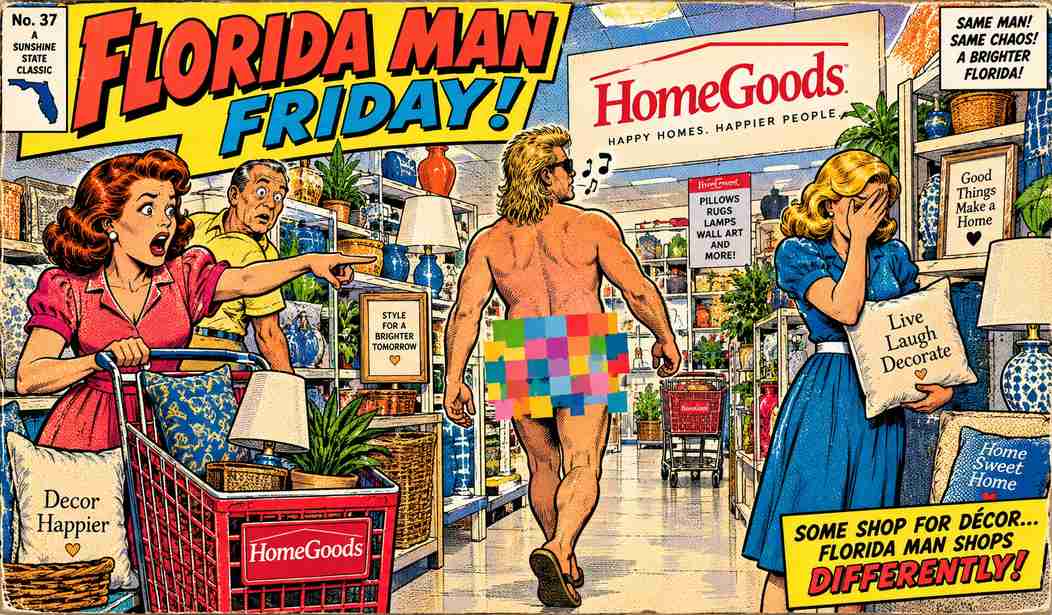 Florida Man Friday: Sir, Monday Is Not 'Naked Shopping Day'