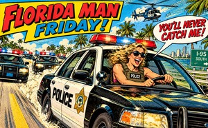 Florida Man Friday: Florida Woman Steals Police Car, Goes on 100 MPH Joyride