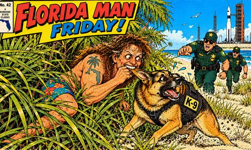 Florida Man Friday: Finally, a Genuine Man-Bites-Dog Story