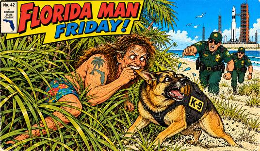 Florida Man Friday: Finally, a Genuine Man-Bites-Dog Story